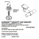 K-Edge Garmin Gravity Top Cap Mount - Black