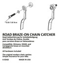 K-Edge Road Braze-on Chain Catcher - Black
