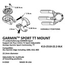 K-Edge TT Mount For Garmin - Black