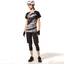 Oakley Womens Seeker Airline SS Jersey Duality Swirl Gr/Bk