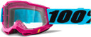 100% Accuri 2 MTB Goggles Lefleur/Mirror Red/Blue Lens