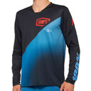100% R-Core X LS DH Jersey Black/Slate Blue