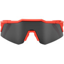 100% Speedcraft XS Sunglasses Soft Tact Coral (Smoke Lens)