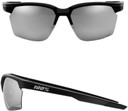 100% Sportcoupe Sunglasses Matte Black/Hiper Silver Mirror Lens