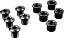 absoluteBLACK Chainring Bolts Long x5 Black