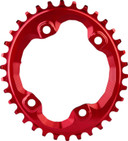 absoluteBLACK Oval XT M8000 96BCD Narrow Wide Chainring Red