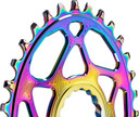 absoluteBLACK Premium Oval 34T Raceface Boost Cinch 3mm Offset Rainbow Chainring