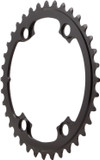 absoluteBLACK Premium Round Road 110BCD 4B 34t 2x Chainring Black