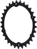 absoluteBLACK Premium Sub-Compact Oval 110BCD 4B Inner 2x Chainring Black