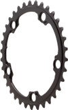 absoluteBLACK Round Road 110BCD 5B 2x 38t Chainring Black
