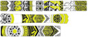 DyedBro Frame Protection Wrap Mandala Black/Yellow