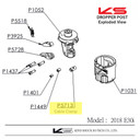 KS Suspension P5713 Cable Clamp for eTeni/E30i/Cruxi/Levin Dropper Seat Posts