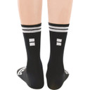 Soomom Reflective Chic Logo Cycling Socks Black