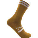 Soomom Reflective Chic Logo Cycling Socks Latte Brown