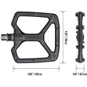 FUNN Python V2 Black Flat Pedal Incl. Long Pins