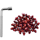 FUNN Street Pedal Pins M4 x 6mm Red For Mamba/Ripper/Python