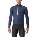 Castelli Entrata Thermal Jersey Belgian Blue/Silver Gray