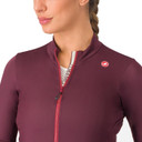 Castelli Espresso Thermal Womens Jersey Deep Bordeaux