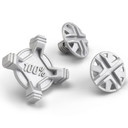 100% Status Helmet Visor Screw Kit Silver