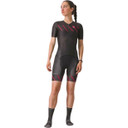 Castelli Free Sanremo 2 SS Suit Womens Sleeve Black/Hibiscus