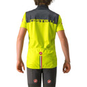 Castelli Neo Prologo Jersey Kids Electric Lime/Savile Blue
