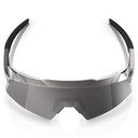 100% Aerocraft Sunglasses Gloss Black Chrome HiPER Silver