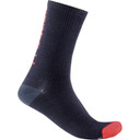 Castelli Bandito Wool 18 Socks Savile Blue/Red
