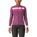 Castelli Volare Womens LS Jersey Cyclamen/White/Pink Fluo