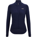 Santini Pure Thermal Long Sleeve Jersey Nautica Blue