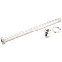 Burgtec Rear Axle 12x180mm M12x1.0 Rhodium Silver