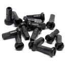 Pillar Alloy 14g 12mm Black Nipples Box 100