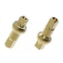 Pillar Square Drive Brass 14g 14.4mm Nickel Nipples 100