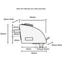 Restrap Rear Top Tube Bag - Black