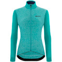 Santini Colore Puro LS Jersey Womens Aqua