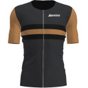 Santini Cupio Short Sleeve Tri Top Black Gold