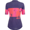 Santini Forza Indoor Tech T-Shirt Womens Orange Purple