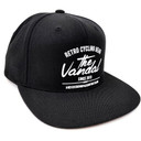 The Vandal Retro Cycling Gear Snapback Cap Black