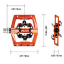 FUNN Mamba S  SPD Two Side Clip MTB Pedals Black