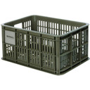 Basil Bike Crate17.5L Moss Green
