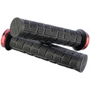 Jet Black Rip Grip Black Red Lock Ring