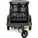 Burley Dlite X Double Trailer Green