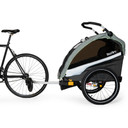 Burley Dlite X Double Trailer Green