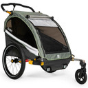 Burley Dlite X Double Trailer Green