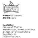 Braking Hope Mono Organic Brake Pads