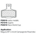 Braking Magura Mt 2/4/6/8 Organic Brake Pads