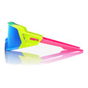 100% Korbin X Satin Neon Blue Multilayer Mirror