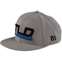 Troy Lee Designs Flat Bill Snapback Hat Speed Grey
