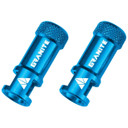 Granite Design Juicy CNC Presta Valve Cap 50pc Blue