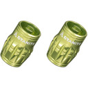 Granite Design Juicy CNC Schrader Valve Cap 2pc Green