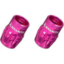 Granite Design Juicy CNC Schrader Valve Cap 2pc Pink